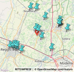 Mappa Via della Solidarietà, 42015 Correggio RE, Italia (9.2585)