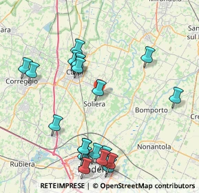 Mappa SP di Soliera, 41019 Soliera MO, Italia (9.3805)