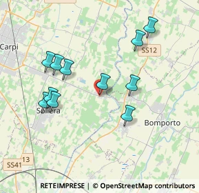 Mappa Via Amerigo Vespucci, 41019 Soliera MO, Italia (3.70091)