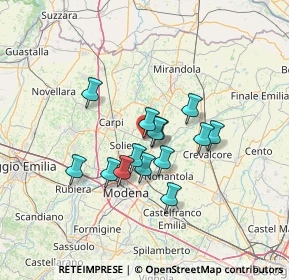 Mappa Via Amerigo Vespucci, 41019 Soliera MO, Italia (10.24)