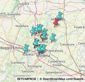 Mappa Via Gambisa, 41019 Soliera MO, Italia (8.96357)