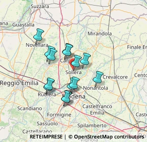 Mappa Via Morante, 41019 Soliera MO, Italia (10.83357)