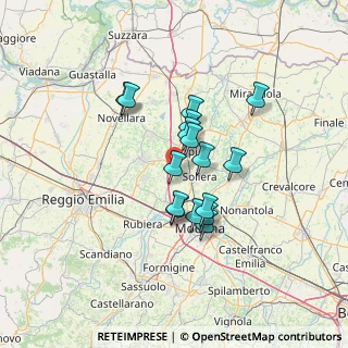 Mappa Via Luciano Dodi, 41012 Gargallo MO, Italia (10.3425)
