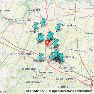 Mappa Via Luciano Dodi, 41012 Gargallo MO, Italia (9.961)