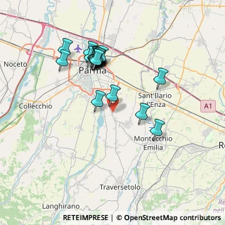 Mappa Via dei Muratori, 43123 Parma PR, Italia (7.0835)
