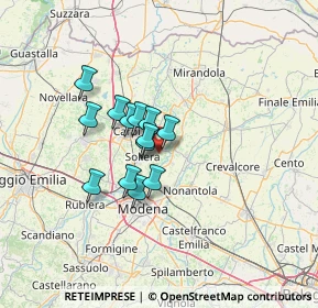 Mappa Via Ponterotto, 41019 Soliera MO, Italia (8.85429)