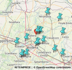 Mappa Via Ponterotto, 41019 Soliera MO, Italia (15.42563)