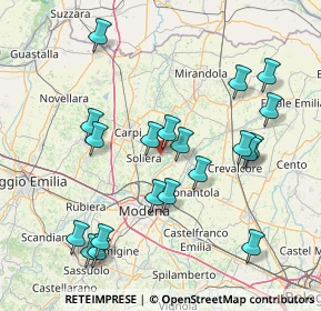 Mappa Via Ponterotto, 41019 Soliera MO, Italia (16.631)