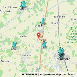 Mappa Via Fabio Filzi, 41017 Ravarino MO, Italia (2.96909)