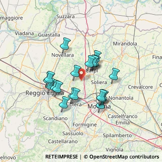 Mappa Via Fornaci, 41012 Carpi MO, Italia (11.36)