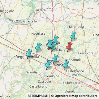 Mappa Via Fornaci, 41012 Carpi MO, Italia (9.74273)
