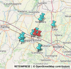 Mappa Via Borghetto, 42122 Reggio nell'Emilia RE, Italia (10.5525)