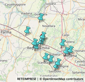 Mappa Via Borghetto, 42122 Reggio nell'Emilia RE, Italia (13.60286)