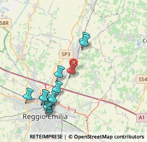 Mappa Via Borghetto, 42122 Reggio nell'Emilia RE, Italia (4.05833)