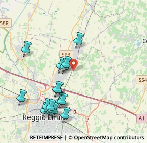 Mappa Via Borghetto, 42122 Reggio nell'Emilia RE, Italia (4.22875)