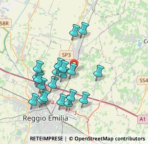 Mappa Via Borghetto, 42122 Reggio nell'Emilia RE, Italia (3.5285)
