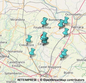 Mappa Via Fratelli Bandiera, 44042 Cento FE, Italia (11.34071)