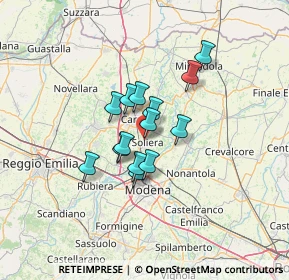 Mappa Via Corte, 41019 Soliera MO, Italia (8.90286)