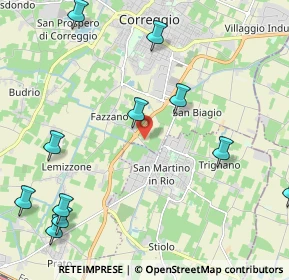 Mappa Via della Pace, 42015 Correggio RE, Italia (3.00917)