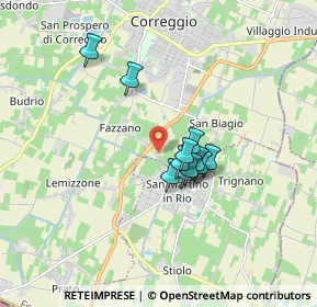 Mappa Via della Pace, 42015 Correggio RE, Italia (1.20636)