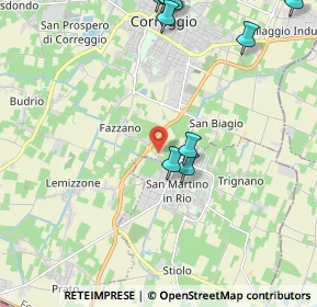 Mappa Via della Pace, 42015 Correggio RE, Italia (2.74909)