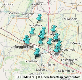 Mappa Via della Pace, 42015 Correggio RE, Italia (10.68)