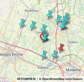 Mappa Via della Pace, 42015 Correggio RE, Italia (6.705)