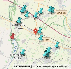 Mappa Via Luciano Lama, 42049 Calerno RE, Italia (4.76)