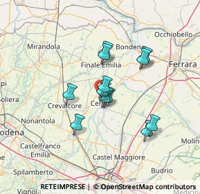 Mappa Via S.Rocco, 44042 Cento FE, Italia (10.51333)