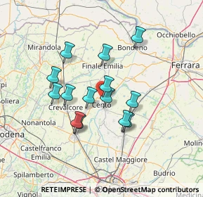 Mappa Via S.Rocco, 44042 Cento FE, Italia (11.38857)