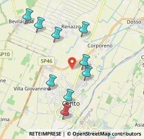 Mappa Via S.Rocco, 44042 Cento FE, Italia (2.45727)