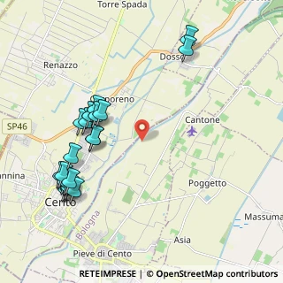 Mappa Via Carbonara, 44042 Cento FE, Italia (2.4065)