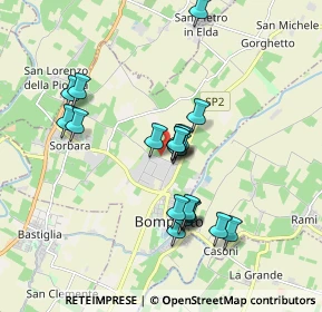 Mappa Via Carlo Testa, 41030 Bomporto MO, Italia (1.6455)