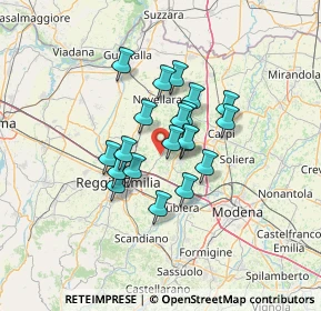 Mappa Via Reggio, 42015 Correggio RE, Italia (9.4125)