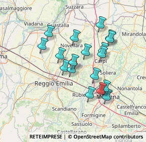 Mappa Via Reggio, 42015 Correggio RE, Italia (12.52722)