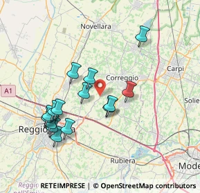 Mappa Via Reggio, 42015 Correggio RE, Italia (7.22133)