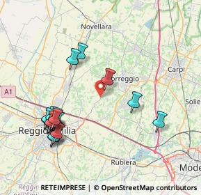 Mappa Via Reggio, 42015 Correggio RE, Italia (8.80947)