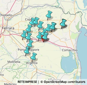 Mappa Via Fratelli Cervi, 44020 Ostellato FE, Italia (10.9355)