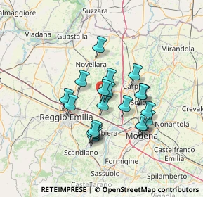 Mappa Via Don Ferdinando Tosi, 42015 Correggio RE, Italia (11.0505)