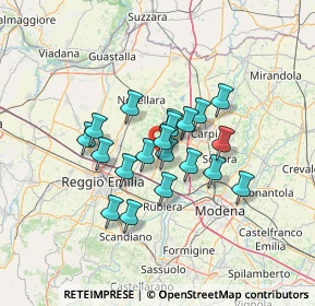 Mappa Via Don Ferdinando Tosi, 42015 Correggio RE, Italia (9.968)