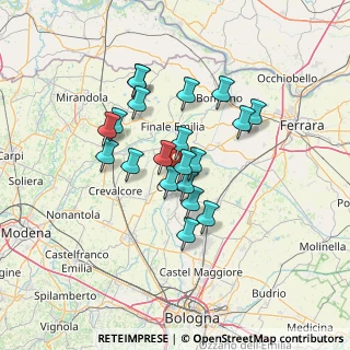 Mappa C.C. Guercino, 44042 Cento FE, Italia (11.027)