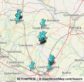 Mappa C.C. Guercino CC GUERCINO, 44042 Cento FE, Italia (13.704)