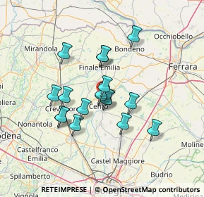 Mappa C.C. Guercino CC GUERCINO, 44042 Cento FE, Italia (10.78444)