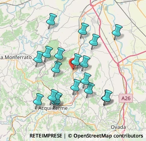 Mappa Via S. Realino, 15016 Cassine AL, Italia (7.09368)