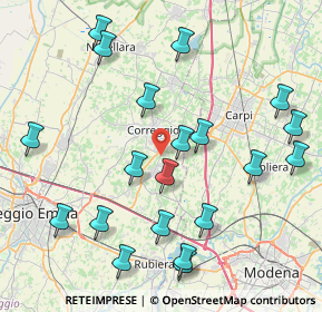 Mappa Via Modena, 42015 San Biagio RE, Italia (9.3395)