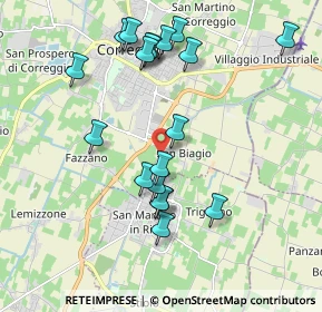 Mappa Via Modena, 42015 San Biagio RE, Italia (1.98842)