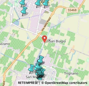 Mappa Via Modena, 42015 San Biagio RE, Italia (1.5375)