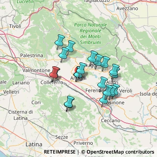 Mappa Via circonvallazione sotto le mura, 03012 Anagni FR, Italia (12.0685)