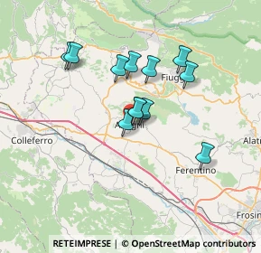Mappa Via circonvallazione sotto le mura, 03012 Anagni FR, Italia (5.7725)