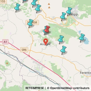Mappa Via circonvallazione sotto le mura, 03012 Anagni FR, Italia (6.24929)